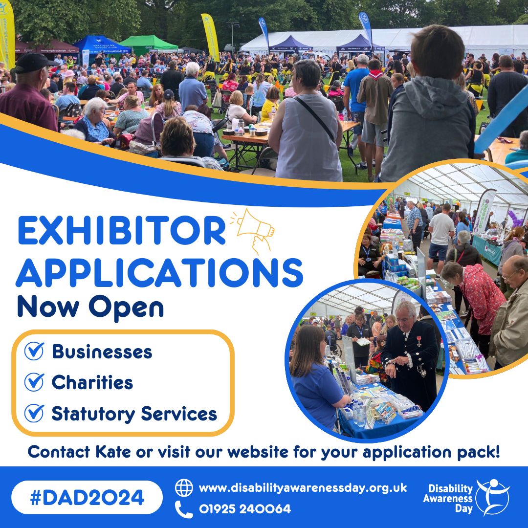 Exhibitor applications for Disability Awareness Day (DAD) 2024 are now