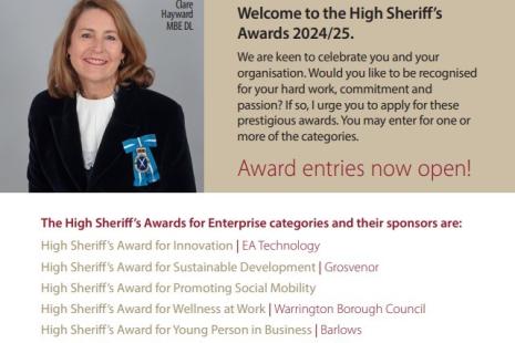 High Sheriffs Awards 2024 to 25