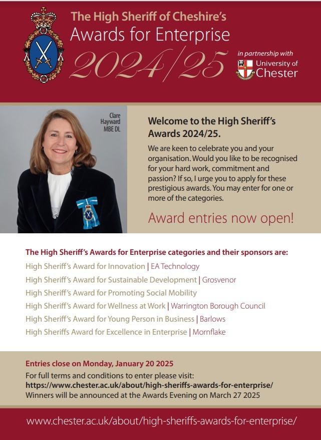 High Sheriffs Awards 2024 to 25